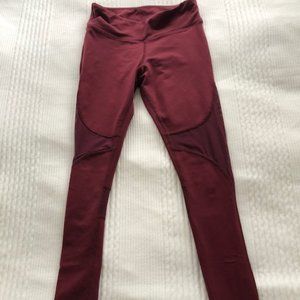 ALO - Maroon lightly worn legging pant